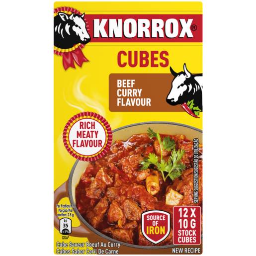 Knorrox Beef Curry Stock Cubes 12 x 10g